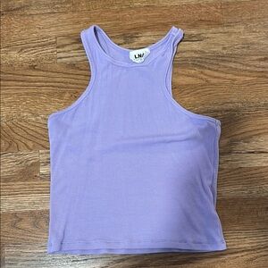 Lavender Ribbed Tank Top